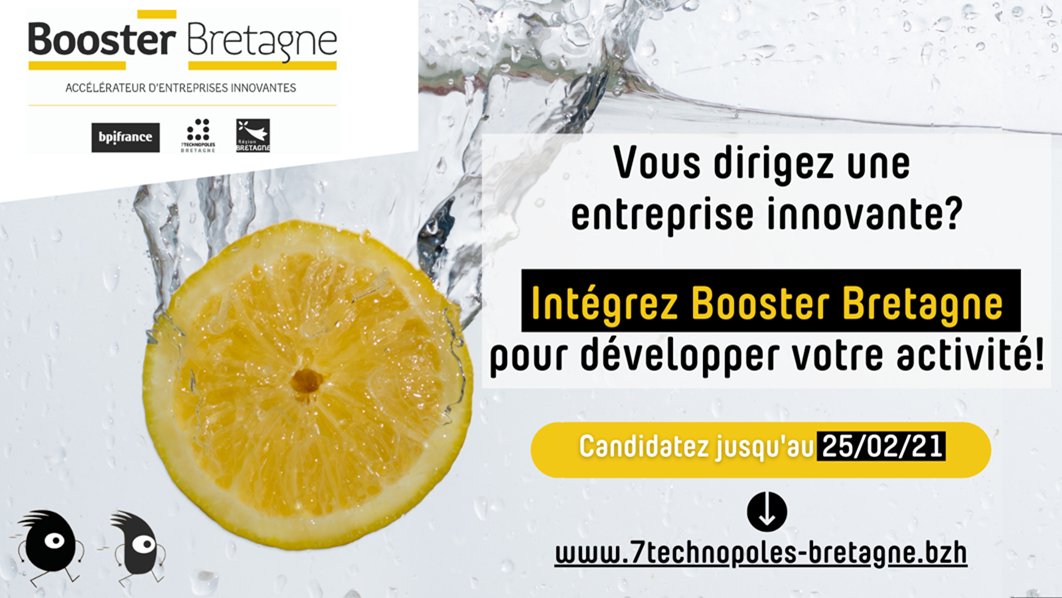 [BOOSTER BRETAGNE] 1h pour découvrir l'accélérateur breton d'entreprises innovantes

🔜Rdv Jeudi 11 février - 8h45 à 9h45 en ligne !

Un dispositif unique pour les entreprises bretonnes en hypercroissance opéré par <a href="/Bpifrance/">Bpifrance</a> <a href="/regionbretagne/">Région Bretagne</a> <a href="/7TechBZH/">7TBzh</a> 

👉bit.ly/2N3S6b6