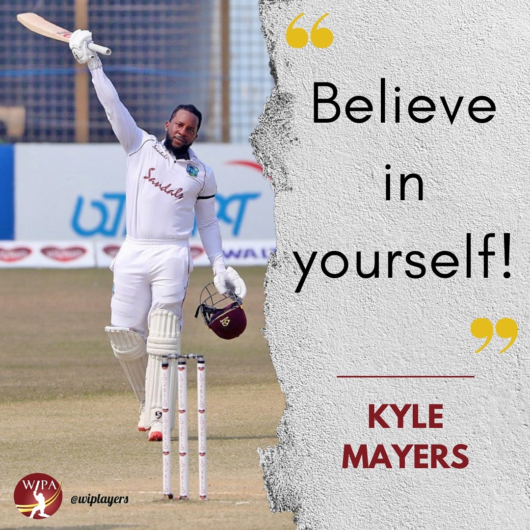 wiplayers's tweet photo. #MondayMotivation from the Champion of Chattogram, Kyle Mayers ๐๐๐ฝ๐๐ฝ
#WIPlayers #MenInMaroon #WIAllIn #WIRally #WestIndiesCricket #WI #Cricket https://t.co/JbjIM27aXE