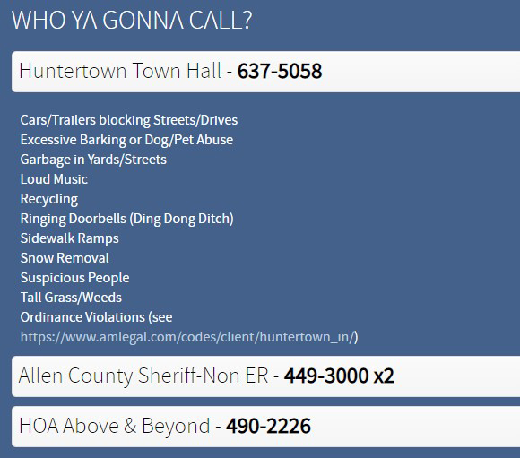 Need contact numbers for non-emergencies? What about a new pool key card? You can find that information and more at carroll-creek.com