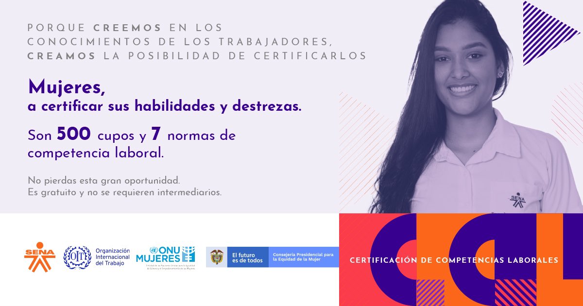 imayacaq's tweet photo. Que las mujeres tengan un Certificado que valide su conocimientos, es determinante para su rol en la familia y la sociedad, por eso las invito a participar en la convocatoria de Certificación de Competencias Laborales de Mujeres porque
 #TuExperienciaVale|📌 https://t.co/zY0q5shya8
