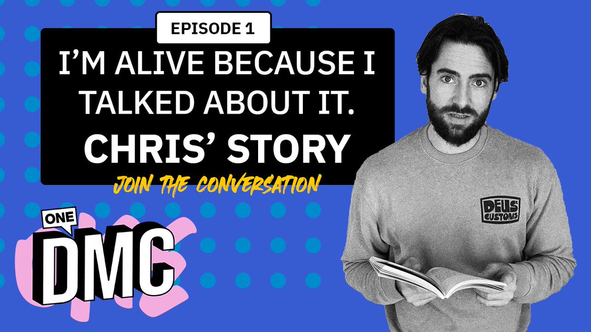 OneDMCPodcast's tweet photo. New episode is LIVE! Chris opens up about his journey with depression, mediation &amp; more

Today’s episode involves a conversation about the topic of suicide. If that is something that you or anyone you know has been affected by, please consider free-phoning Samaritans at 116-123. https://t.co/YmaXNuZeTJ