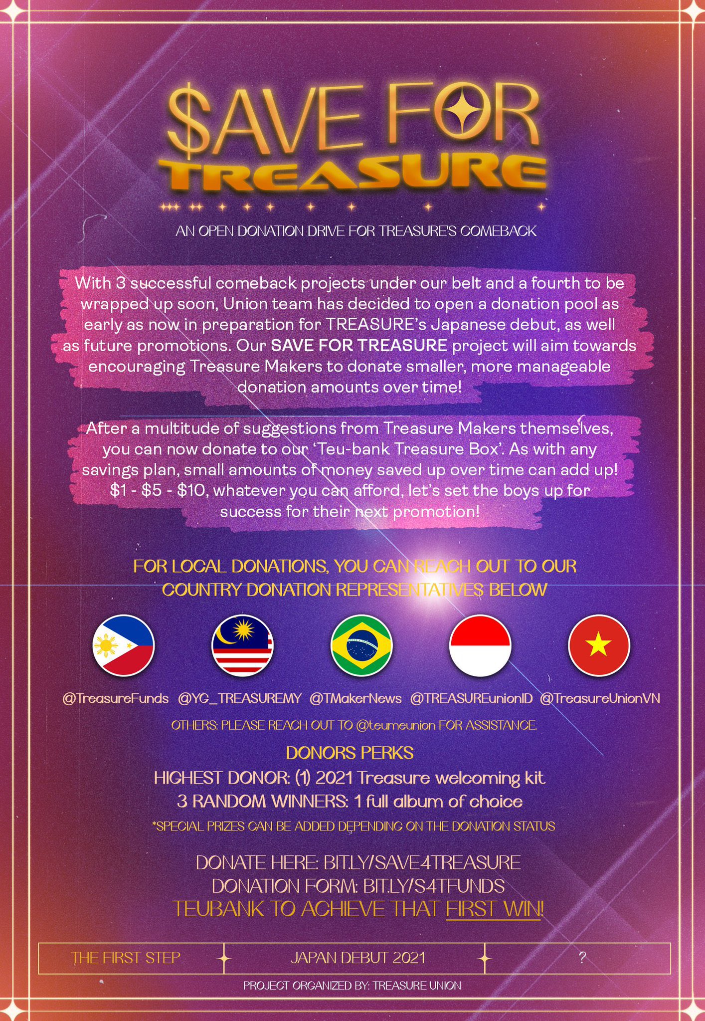 TREASURE FUNDS on Twitter "SAVE FOR TREASURE AN OPEN DRIVE DONATION