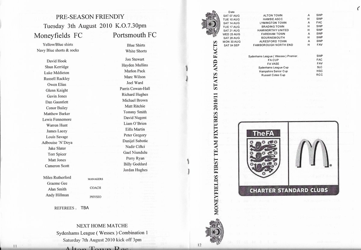 MONEYFIELDSFC's tweet photo. π Moneyfields vs Portsmouth 2010-11
#MoneysProgrammes
#UpTheMoneys https://t.co/s9w7iJm0fJ