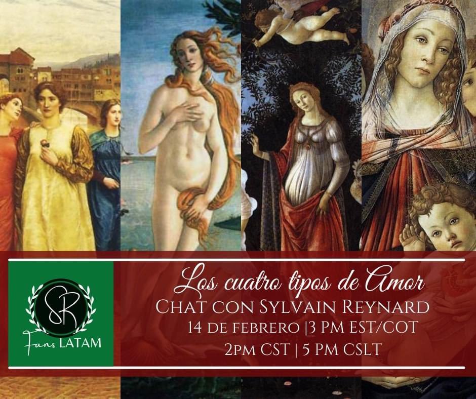 Este 14 de febrero a las 3 PM EST, <a href="/sylvainreynard/">Sylvain Reynard</a> estará visitando las administradoras y lectores de Central SR Fans en Facebook. Estaremos hablando en Spanglish sobre la lectura de los cuatro amores del Profesor Emerson en la galería de la Uffizi. ¡Te esperamos!