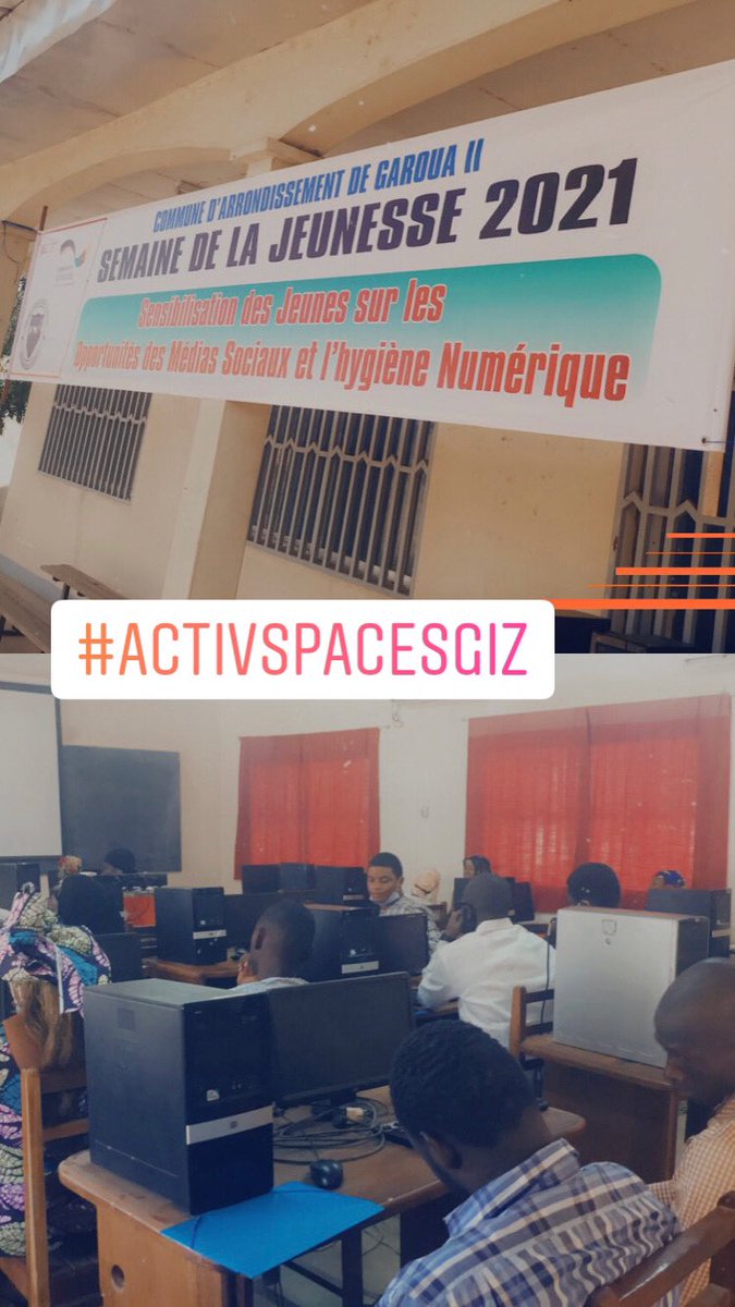 ActivSpaces's tweet photo. Activité de sensibilisation des jeunes à la cyber sécurité et à l’hygiène numérique édition #Garoua2 avec @alida_eboo et @sanixdarker. Excellent moment d’échange avec la jeunesse de la commune de Garoua 2. https://t.co/289kjBH5Ow