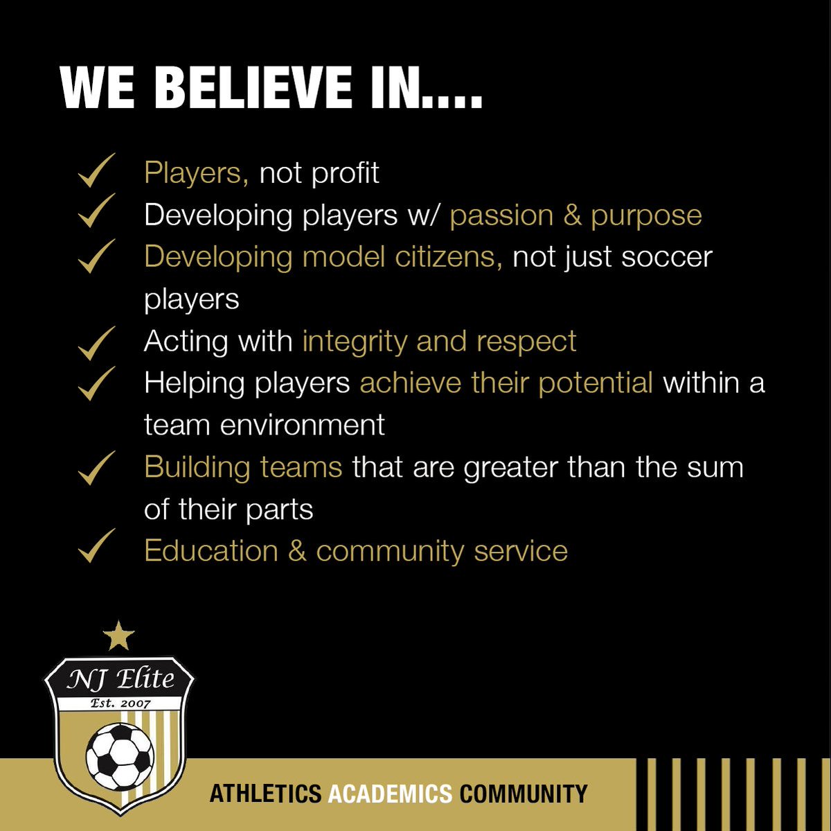 We believe in a set of core values. Because, we are more than just a soccer club.
