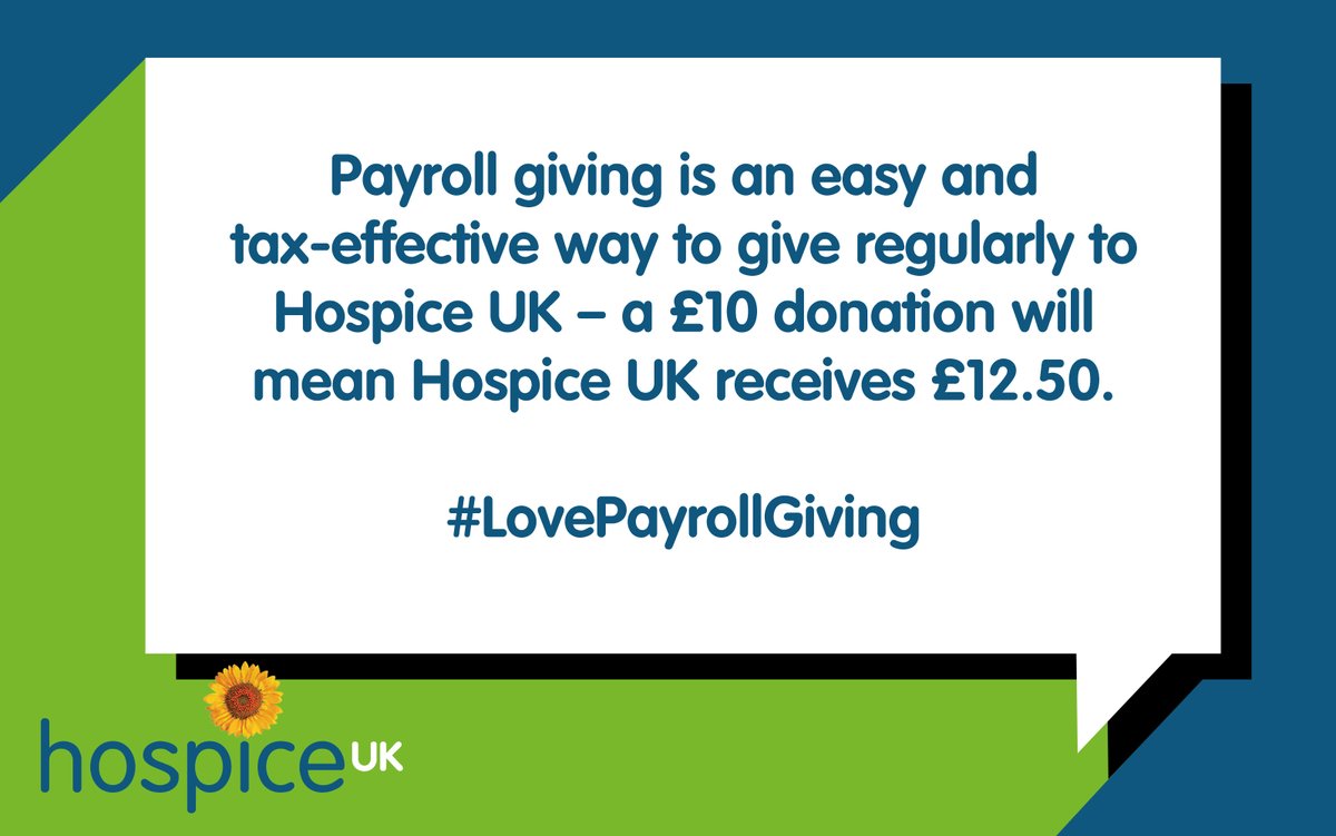 hospiceuk's tweet photo. To celebrate #PayrollGivingWeek we want to say a huge THANKS to our #PayrollGivers! It's because of your generosity that we're able to work towards ensuring end of life care is there for everyone. 

Find out more and join in at https://t.co/TNZxsUVgW6

#LovePayrollGiving 💛 https://t.co/r6K9JKPjho