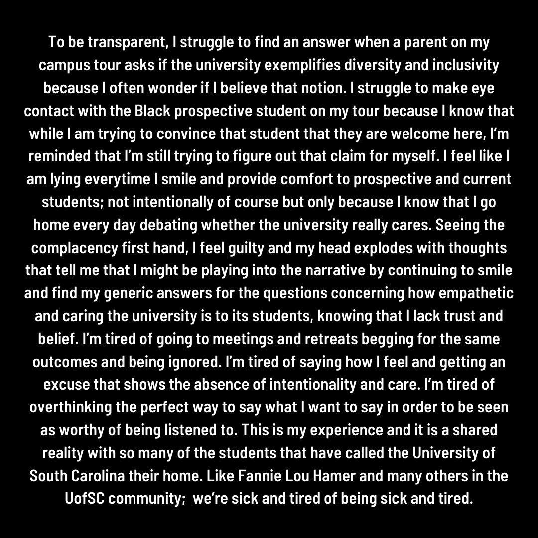 hannahjoywhite's tweet photo. “Learning humanizes character and does not permit it to be cruel” • • • Here is a letter that we sent to the Commission, the Board of Trustees, and other leaders at the university. I preface the letter with my personal thoughts. https://t.co/bfAYYtr9nl