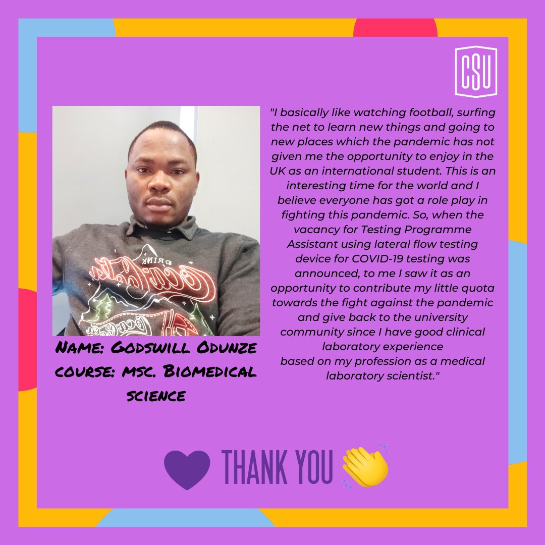 ChesterSU's tweet photo. We're celebrating another 2 AMAZING Citizen Students today - a big thank you to Oluwatobiloba Racheal Lawal and Godswill Odunze for helping keep us all safe through on site testing!
@uochester @VC_UoChester https://t.co/lht8fIcTH7
