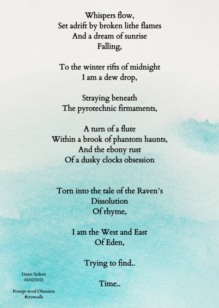 atreya2112's tweet photo. #crowcalls #obesession
@QuillandCrow
#WritingCommunity #poetry https://t.co/eUfTRQrYm4