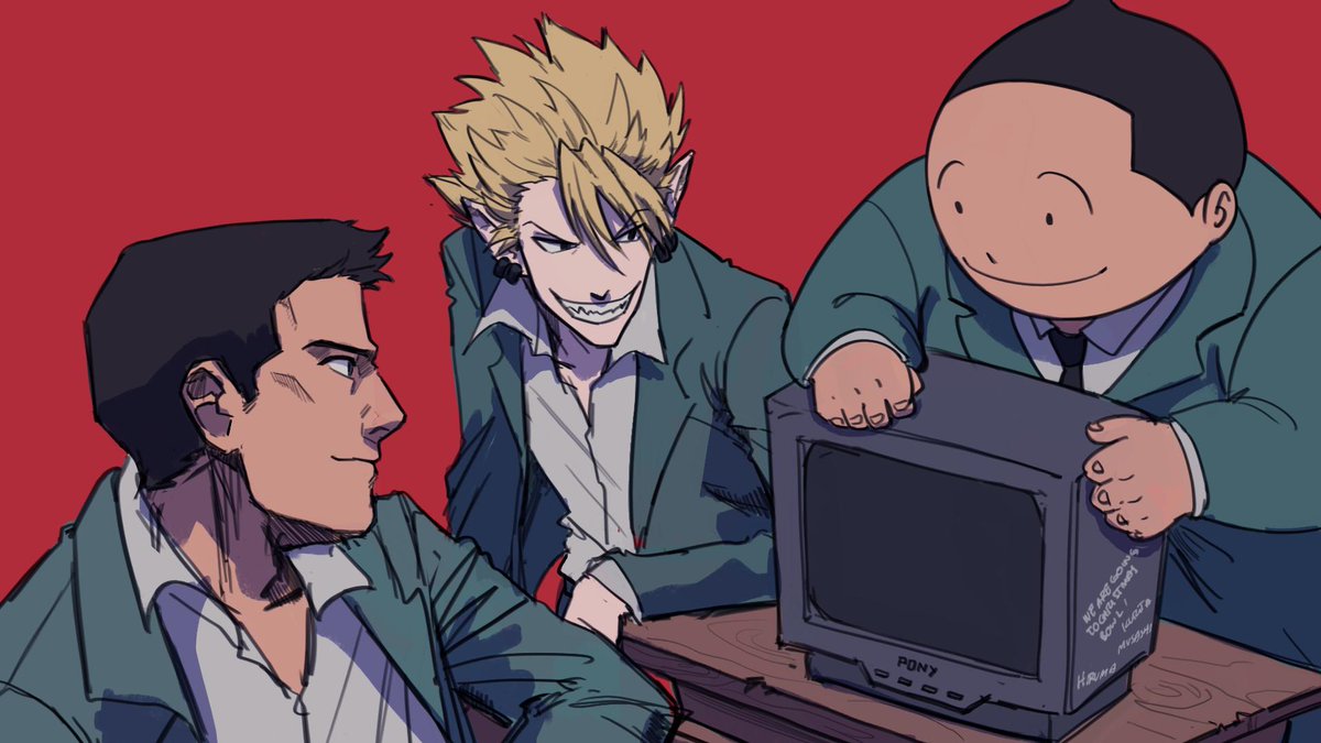 SINCE EYESHIELD 21 IS ON MY TL FOR ONCE im re sharing some of my es21 stuff
As you can tell this trio and hiruma especially is my fav
(Hiruma is my fav character from everything lol)
#es21 #eyeshield21