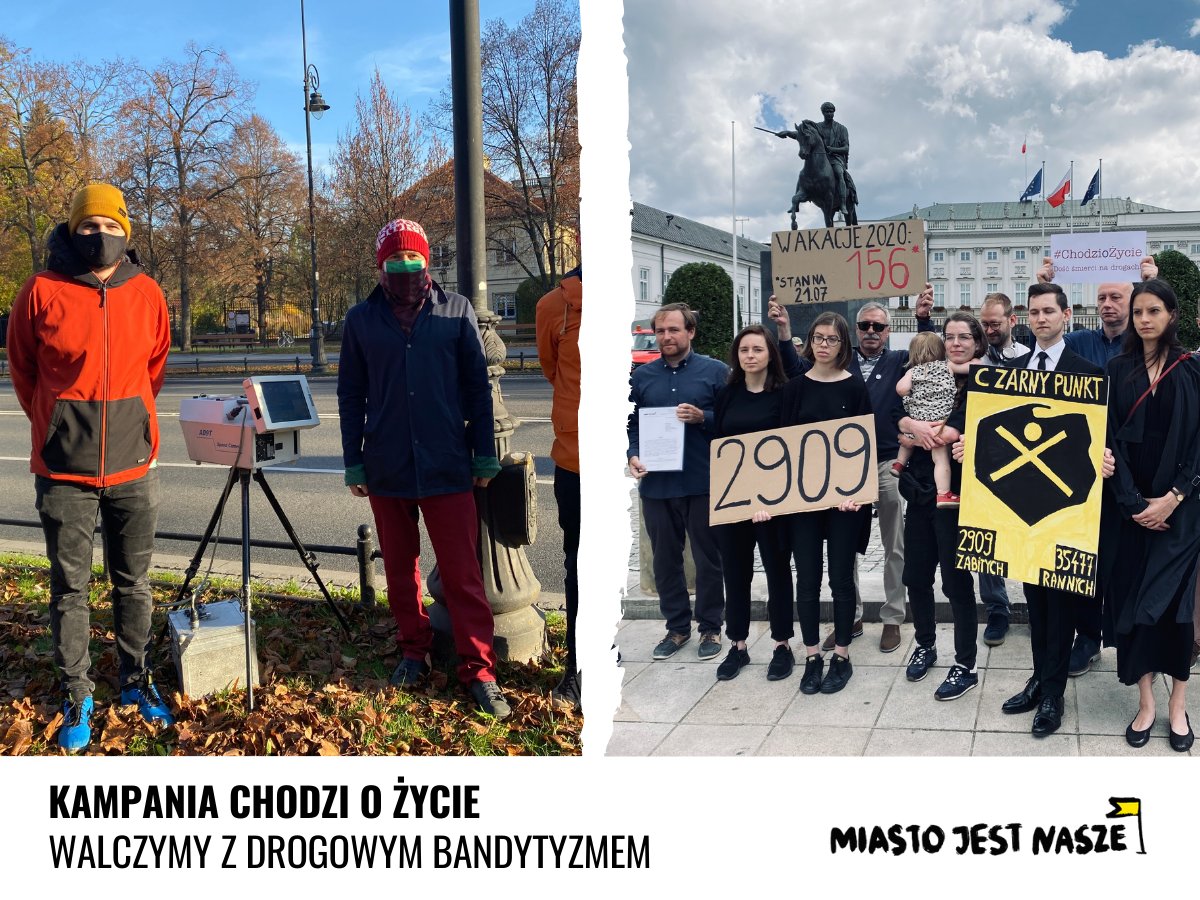 Od 7 lat działamy dla Was - nie tylko w Warszawie. Gdy zaczynaliśmy kampanię #ChodziOŻycie na rzecz bezpieczeństwa pieszych, nie sądziliśmy, że już po dwóch latach Sejm przyjmie część proponowanych przez nas zmian. 
Zostań naszym Patronem, bądź zmianą 👉 patronite.pl/MJN