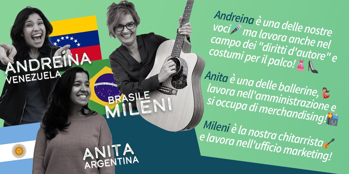 GenVerdeMusic's tweet photo. 👋 Queremos presentarnos para que nos conozcas mejor 😁 Empecemos con nuestras queridas Andre, Anita y Mileni. Si tienes alguna similitud o conoces amigos a los que les gusten las mismas cosas, ¡etiquétalos para que nos conozcamos! 🤩

#bio #genverde #funfacts https://t.co/Ctuou0OvkF