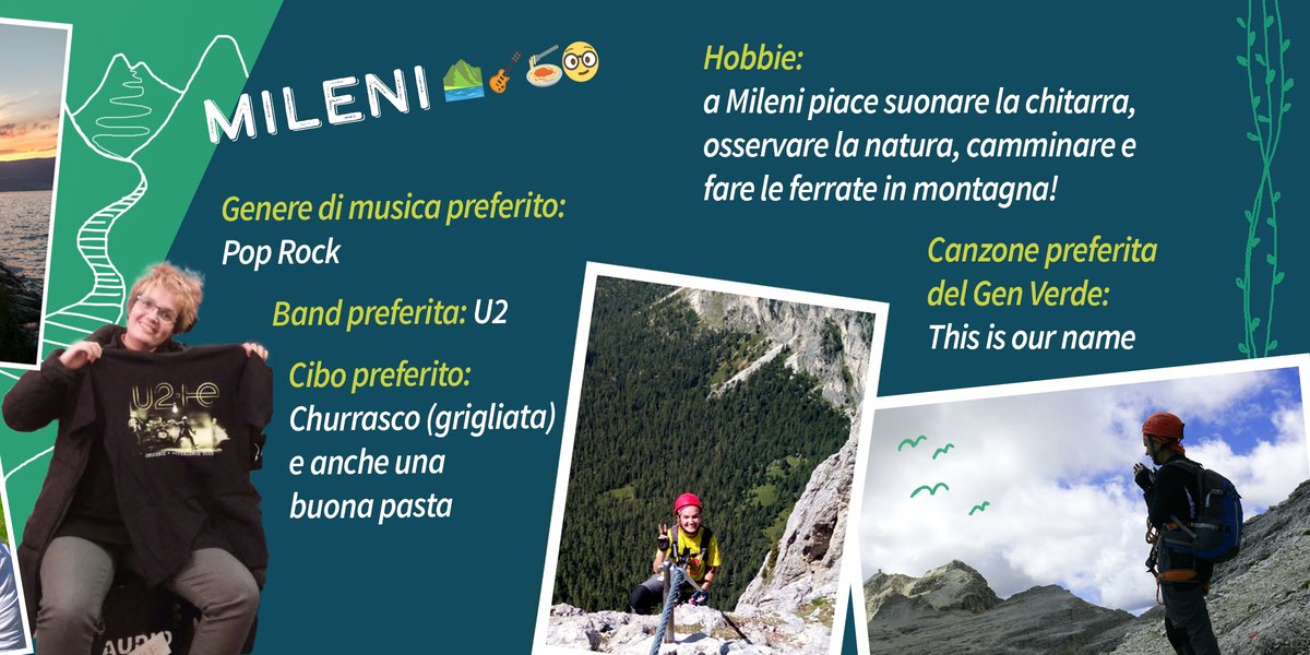 GenVerdeMusic's tweet photo. 👋 Queremos presentarnos para que nos conozcas mejor 😁 Empecemos con nuestras queridas Andre, Anita y Mileni. Si tienes alguna similitud o conoces amigos a los que les gusten las mismas cosas, ¡etiquétalos para que nos conozcamos! 🤩

#bio #genverde #funfacts https://t.co/Ctuou0OvkF