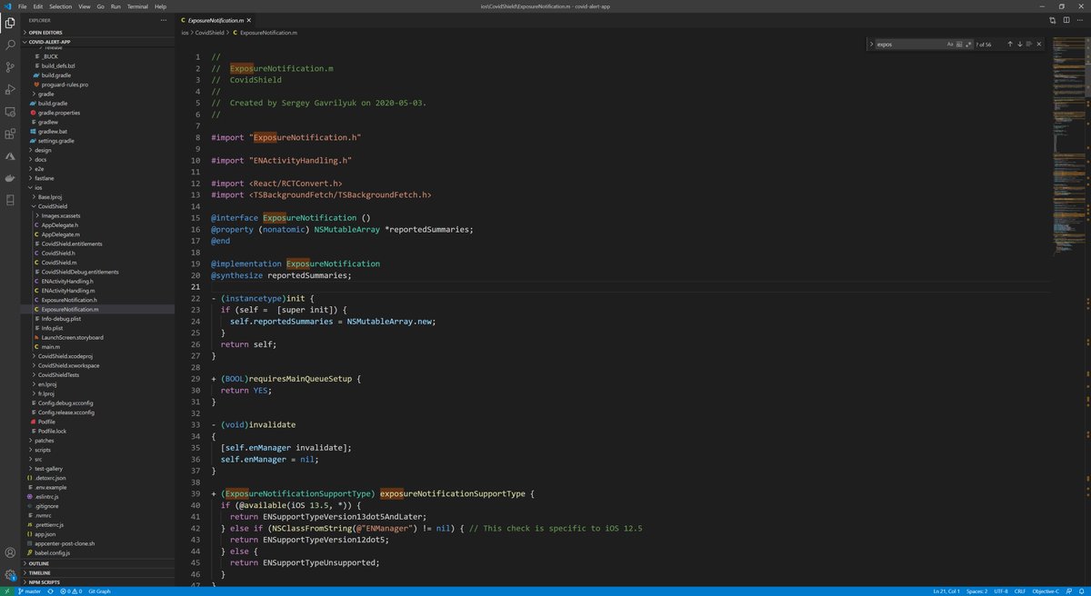 稀jr それぞれの En Api のところはどうしているのかな と思ってみると Objective C と Kotlin でがりがりにポーティングしています