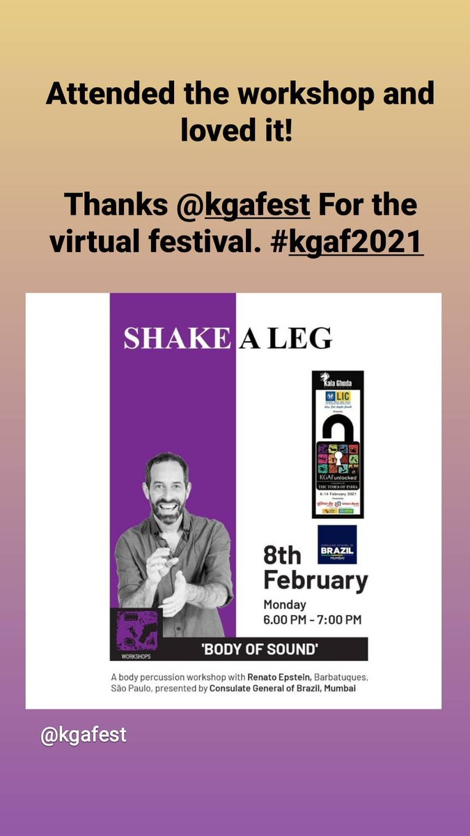 Dear @kgafest thanks for the virtual festival. I am glad am able to attend most of it and it has opened new doors for me.

So much to learn,  explore and create and get inspired from.

#Kgaf2021