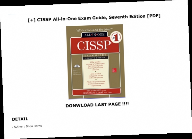 cissp all-in-one exam guide 7th edition pdf download / Twitter