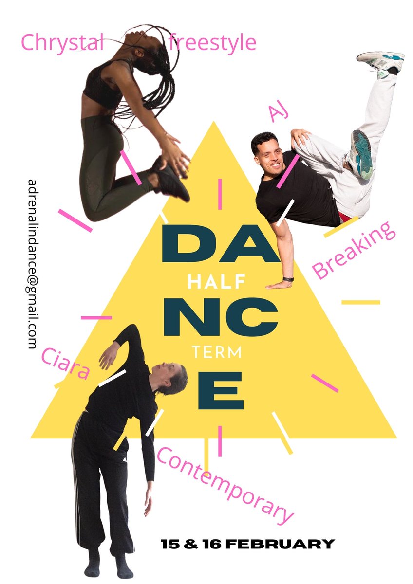Half term dance for children from Adrenalindance adrenalindance@gmail.com 
two groups , beginners and intermediate . 
#halfterm #kidsdance #everybodydance 
<a href="/thehackneyscene/">The Hackney Scene</a> <a href="/LDNeast/">East London Families</a> <a href="/FamiliesELondon/">Families East London</a> <a href="/BabyAndKidsMag/">Baby & Kids Magazine</a> <a href="/Londonist/">Londonist</a> <a href="/LDN/">Radar London</a>