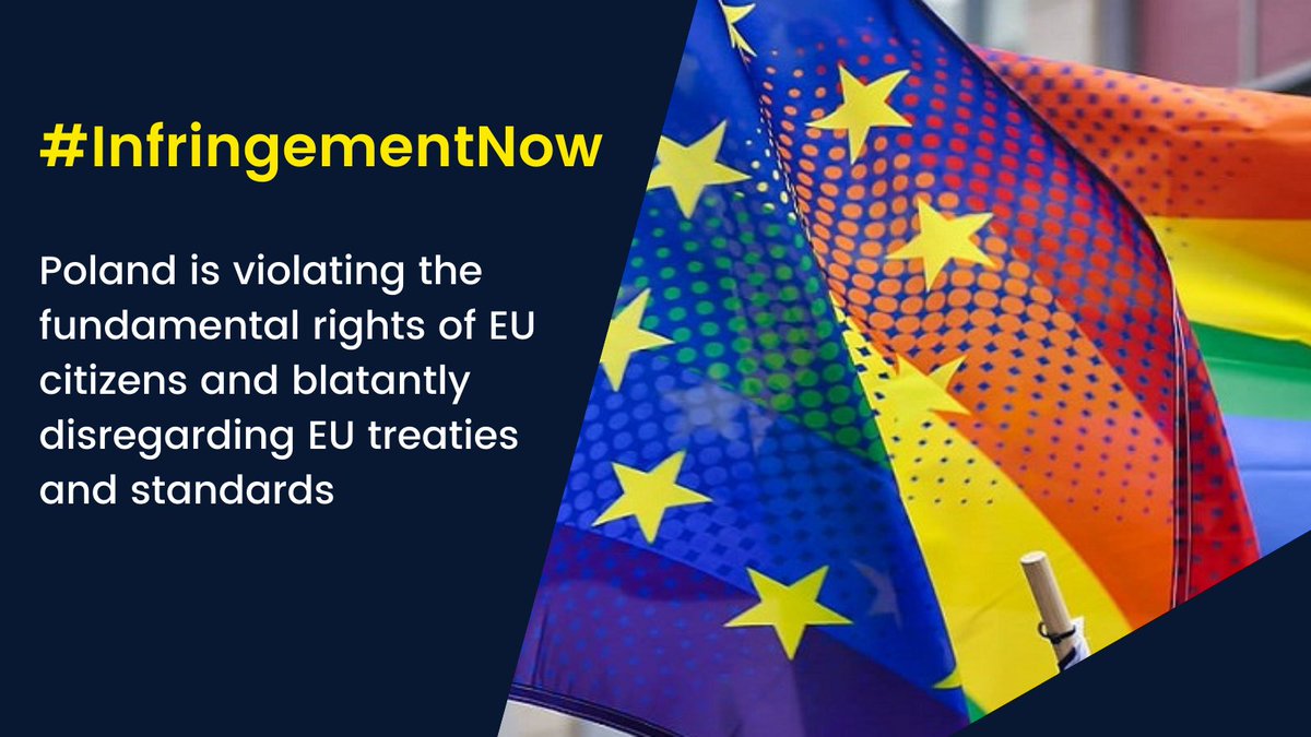 ILGAEurope's tweet photo. Let's create a Twitter Storm on 11 February to get the @KPH_official🏳️‍🌈 hashtag #infringementNow trending, asking why the @EU_Commission🇪🇺 has not taken infringement procedures against Poland yet. 🇵🇱 

Here’s how to join our campaign 👉 https://t.co/rPKSKhaZVM https://t.co/q35iQLcnMi