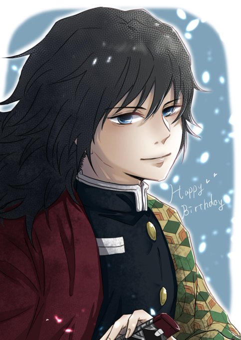 なれ子さんがTwitterに投稿した冨岡義勇(鬼滅の刃)のイラスト。