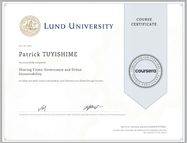 Learning is underrated. Grades are overrated. 

During this lockdown. I managed to finish 5 courses on Coursera and receive the Certificates. #EffectiveLeadership #SharingCities #GlobalFoodSystem #DesignThinkingForInnovation #projectManagement