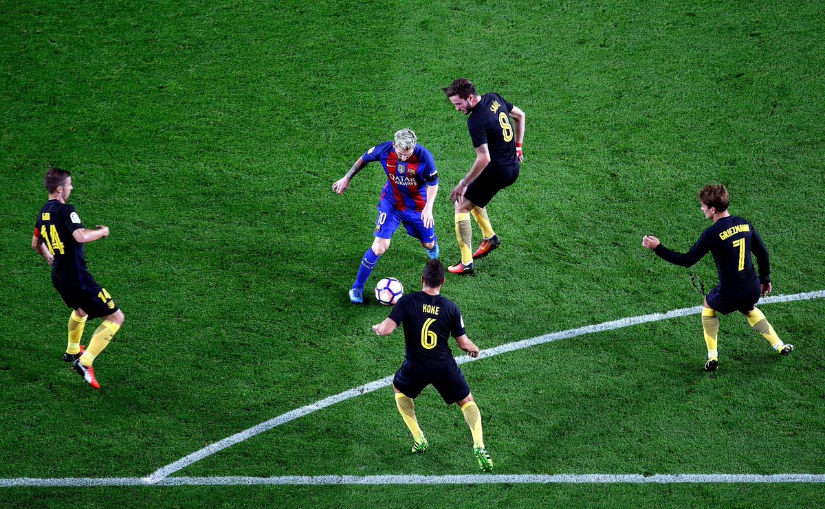 Comparing Dribbling :We can clearly see how Messi overshadows Ronaldo in this aspect.He's by far the better dribbler, a well known fact.The Best Dribbler of all time.