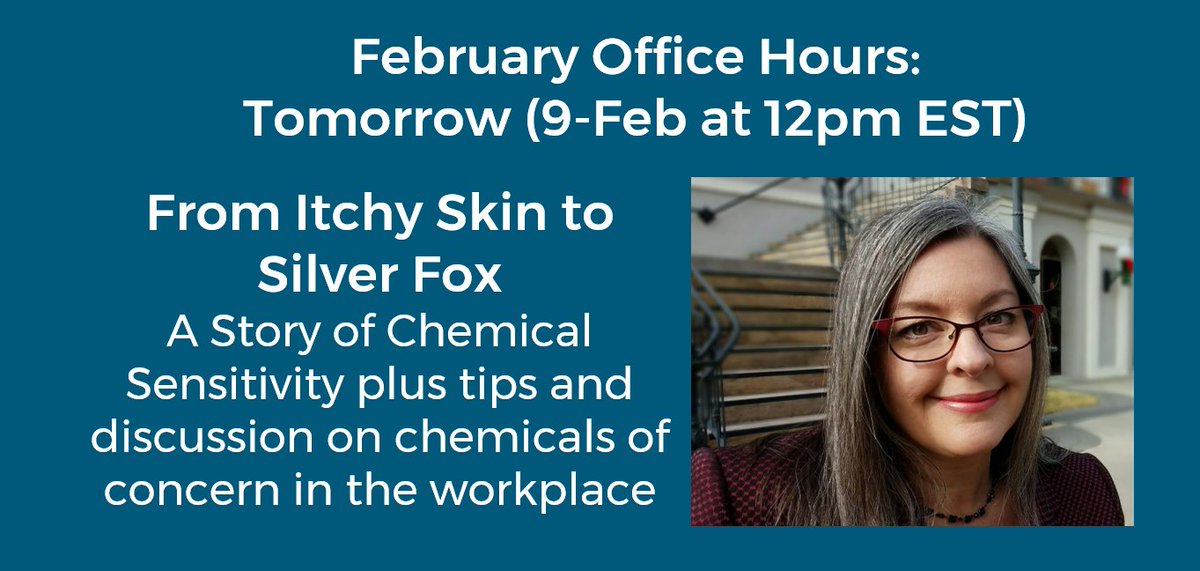 Join us Tuesday February 9 for our Impact Office Hours Sign up at astrapto.com/officehours or watch on FB facebook.com/AstraptoAcadem… 

This month's topic is Chemical Sensitivity or any sustainability topic you want to discuss

#sustainability #healthyworkplace #chemicalsofconcern