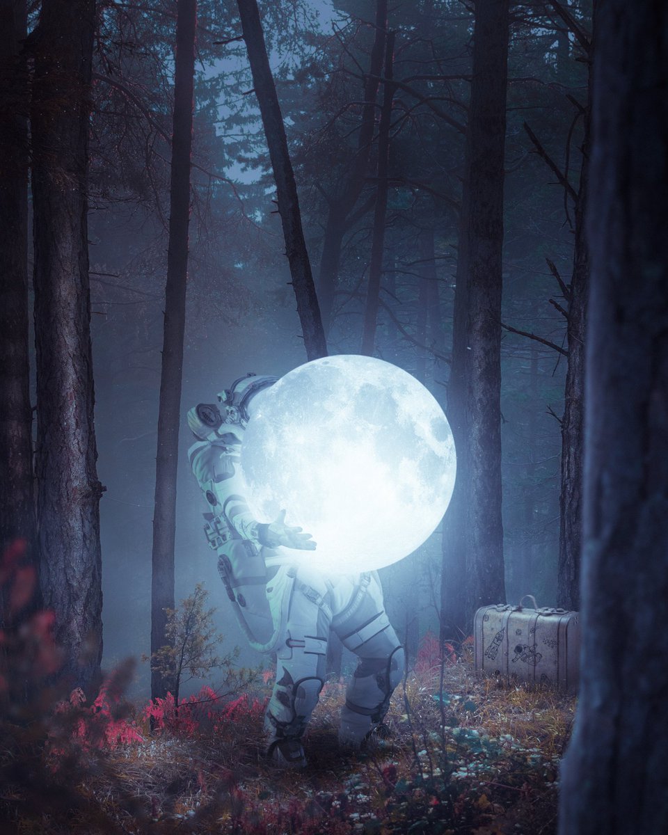 im_prahallad1's tweet photo. THE SPACE-MAN &amp; THE LOST MOON [ Part 3/3 ]
.
In Collaboration With @Su_bhro 💜
.
#photoshop #creativecloud_changes 
#adobegencreate_glow #ps_mystical @Photoshop @creativecloud @AdobeGenCreate https://t.co/biyrzRVv4P