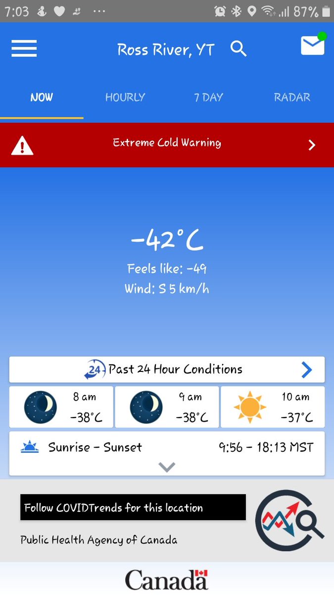 Rocse1's tweet photo. f&C cold and dropping in #RossRiver @MurphTWN ๐ฅถIt was minus 34 when I got up, so I hoped that would be the lowest point today. At least it's February, so less likely to be frigid for much longer. #PolarVortex #SpringCantComeSoonEnough https://t.co/p5aaHu5Gul