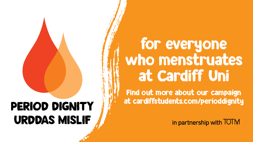 cardiffstudents's tweet image. Today we launch Period Dignity🩸

An inclusive campaign led by your @WomensCSU Officer Polly &amp;amp; @WelfareCSU, Georgie that aims to remove the stigma around menstruation and ensure the dignity for all those who menstruate across campus❤️🧡 [1/4]