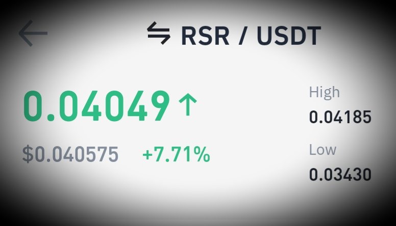ReserveRanger89's tweet photo. Catching a strain of that $RSR ๐ fever ... I'm experiencing a kind of tunnel vision.... #StayReserved https://t.co/233NcxZQIK