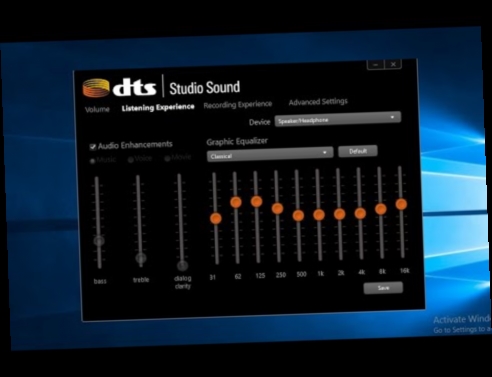 dts audio control panel driver download