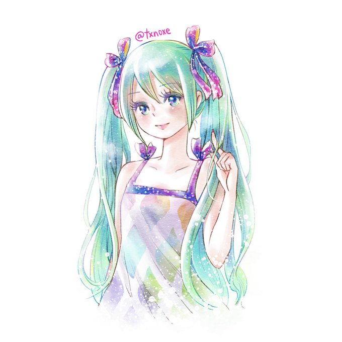 水彩風デジ絵のtwitterイラスト検索結果