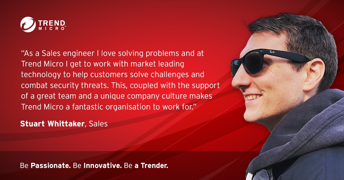 Tracemc7's tweet photo. Looking for SEs to join our UK team! At Trend our sales engineers act as the technical bridge between our product teams and our field sales teams. If you're interested in joining an organisation with a unique culture and a commitment to innovation and growth, connect with us! https://t.co/TUNzNYsy5m