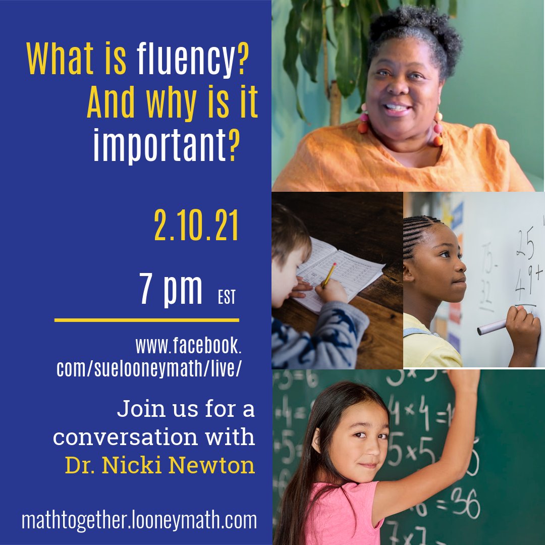 LooneyMath's tweet photo. What is the role of basic fact fluency in the math curriculum? Join our interview w/@drnickimath where she will generously give away 3 courses in her math academy to listeners! Live here or https://t.co/p89mVaDfMk or YouTube https://t.co/JsKXKpsiTL #iteachmath #iteachmaths #mtobs https://t.co/J99g6YITDi