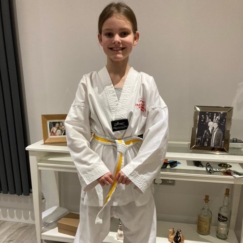 AKSSchool's tweet photo. Congratulations to Lauren in Y5 @AKSPrepSchool who started Tae Kwon Do last September. She gained her yellow stripe just before Christmas & last weekend she entered the North of England Tae Kwon Do patterns competition where she won Silver in her belt level #IndividualPathways https://t.co/ikyw3MQJAi