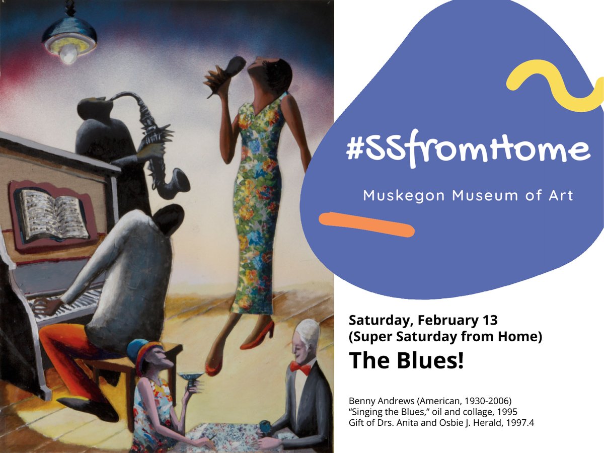Saturday, February 13: Discover a virtual tour, art making activity instructions, and a list of family films related to the theme of “The Blues.” #ThisIsMuskegon visitmuskegon.org/event/ssfromho…