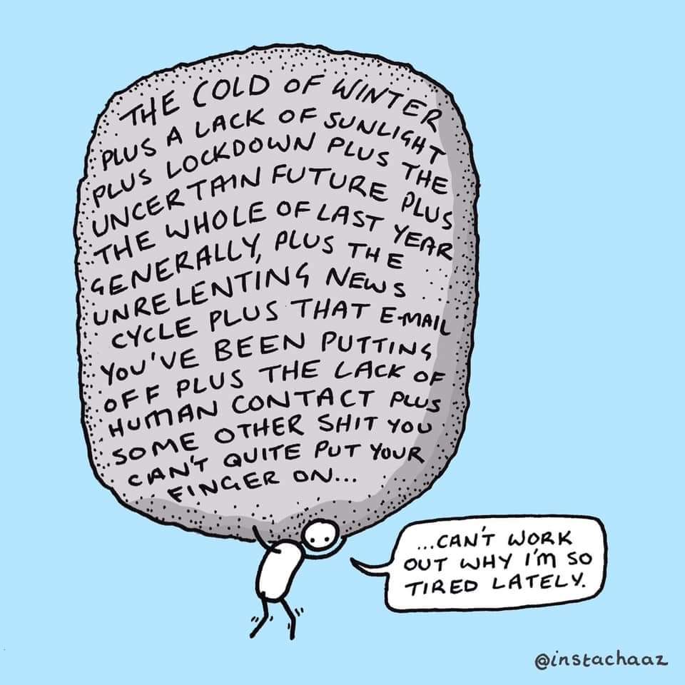 Such an important thing to remember especially at the moment when winter is hard anyway even without the lockdown that is happening