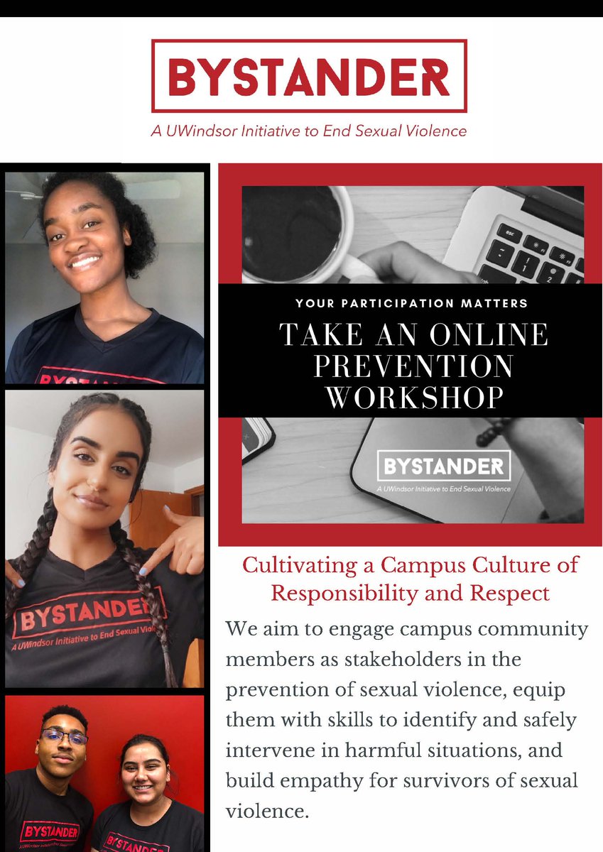 mhaveywindsor's tweet photo. @WindsorLancers ...sign up for a Bystander online prevention workshop...be a part of a culture shift @UWINBystander https://t.co/xc9KZac9Mp