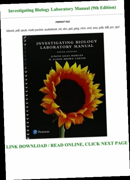 investigating biology lab manual 9th edition pdf download / Twitter