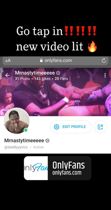 My NEW Video going Viral right now on my ONLYFANS page y&rsquo;all go TAP IN‼️‼️‼️ https://t.co/0hkIdk6nlO<a href="/tag/ricoentertainment"class="tags"><span>#ricoentertainment</span></a>