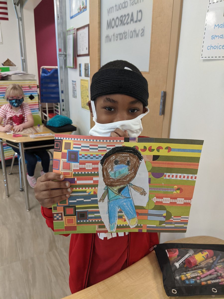 WoodridgeWES's tweet photo. Self Portraits inspired by @kehindewileyart #bulldogpride @PattyGindraw https://t.co/PcPVKiyoCt