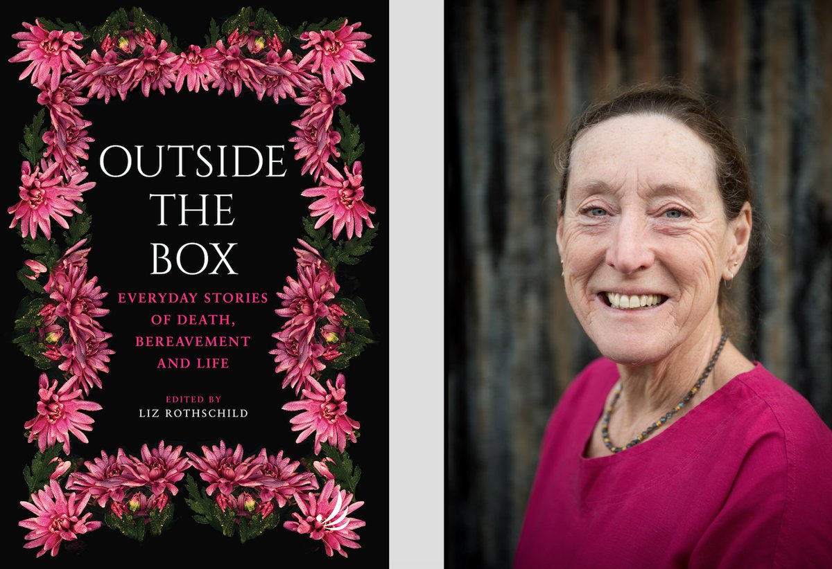 OTB_Liz's tweet photo. Liz Rothschild is now booking online events for 2021. Conversation &amp; storytelling based on her new book 'Outside The Box' bespoke for your needs. Lit fests, death/dying events, podcasts, theatres, hospices, conferences, schools &amp; more. Please share and get in touch! Email below. https://t.co/zfLj43KdjU