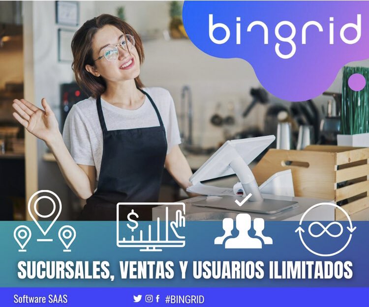 bingrid's tweet photo. Llevar el control de tu negocio desde la palma de tu mano. Fácil y rápido. 
https://t.co/FZWwPmCKng https://t.co/dAENNEeSyx