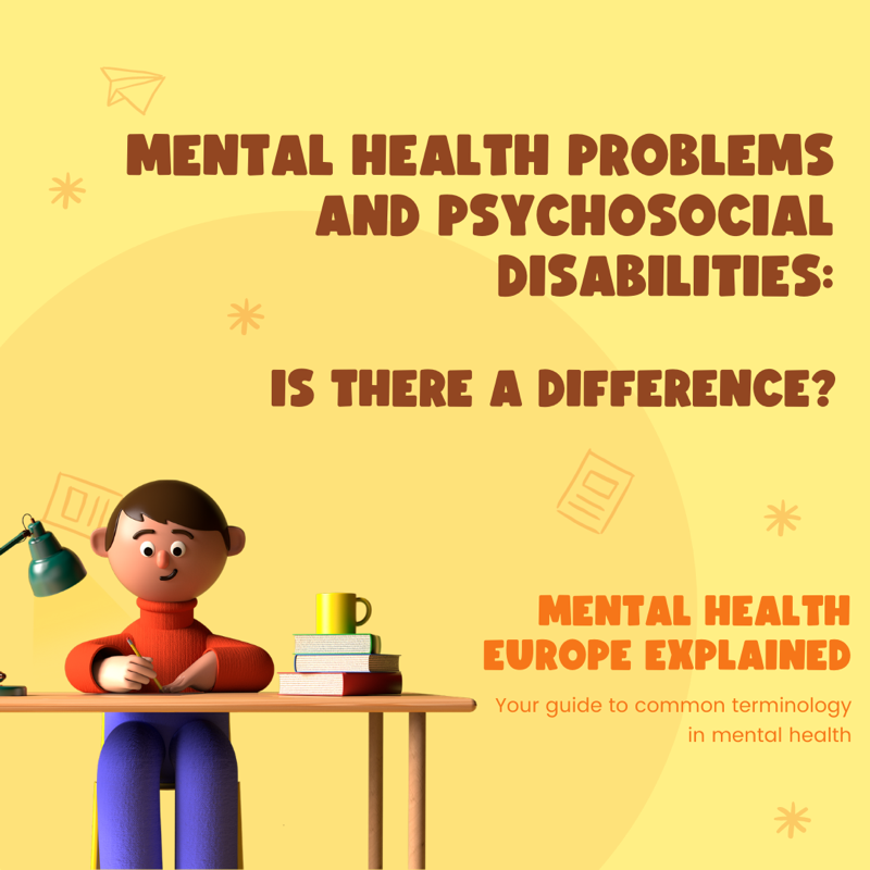 MentalHealthEur's tweet photo. 📝 Your #MondayFact: when #mentalhealth problems interact with barriers in society, obstacles are created that prevent people to fully participate in society.

👉 Check out our terminology explainer guide for more: https://t.co/SEoLo1dwYk