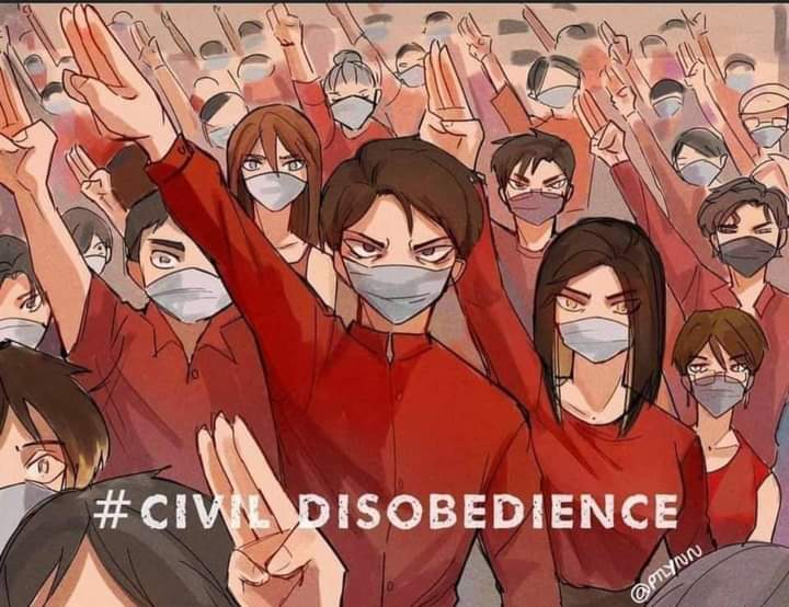 YuriKS14's tweet photo. GIVE BACK DEMOCRACY ❗
#Feb8Coup
#WhatsHappeningInMyanmar https://t.co/jILxwqdBNi
