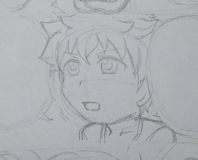 (またわかばくんが違う顔してる…)(描くたびに変わる顔と髪型) 