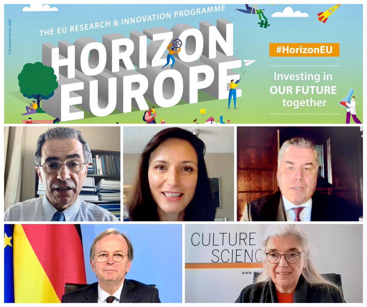 GabrielMariya's tweet photo. Pleasure to participate in today’s 🇩🇪 launch of #HorizonEU organised by @AnjaKarliczek!

Germany’s contribution to the European fabric of knowledge is essential to the success of our recovery. 

Together we can unlock the 
#research &amp; #innovation potential of Europe🇪🇺 https://t.co/qTOcoWY6md