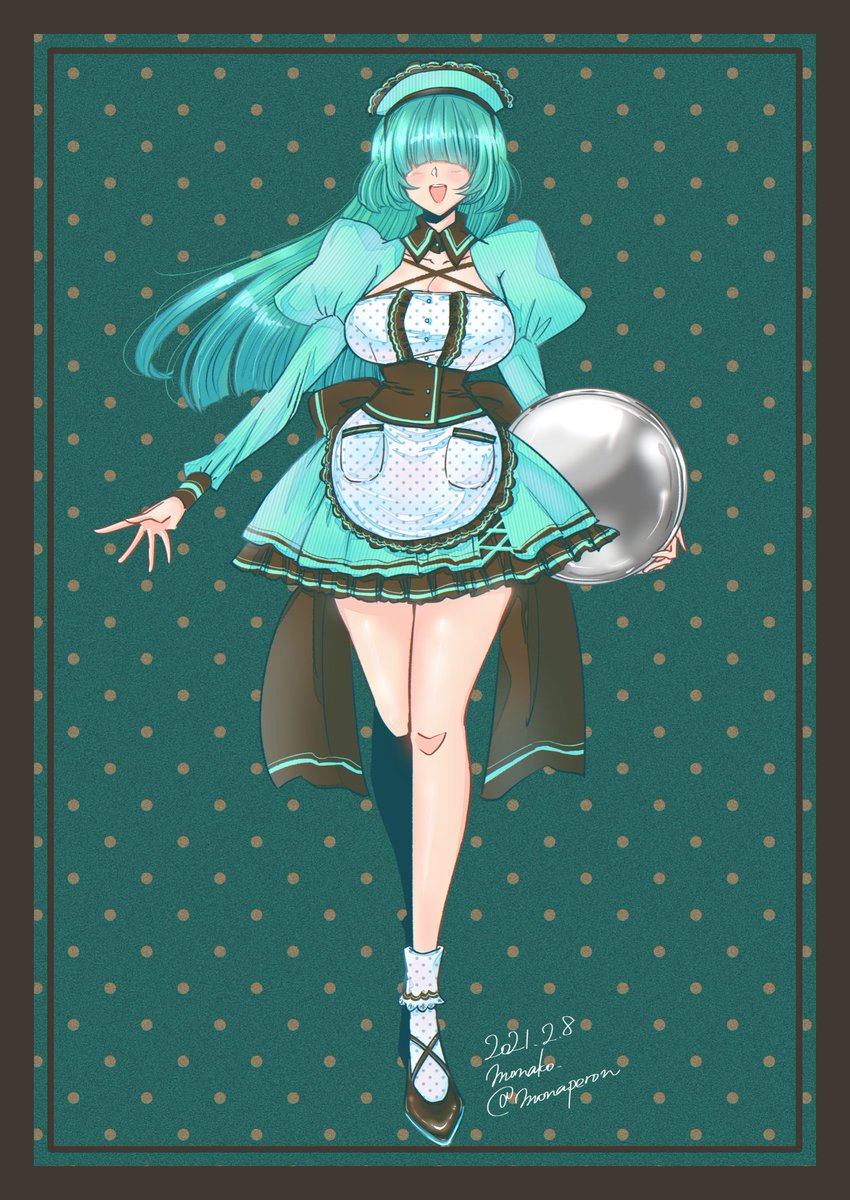 今までこのメカクレちゃんをちょこちょこ描いててやっとキャラと設定まとまったので、創作やろうかなと思います～! 
