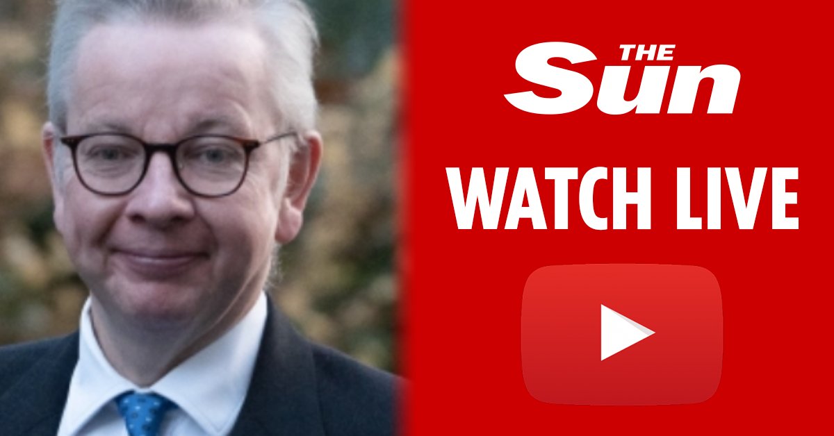 Watch live as Michael Gove gives Brexit update